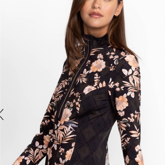 Johnny Was Active Nido Blocked Half-Zip Floral Pullover Top – Size L (EUC) - Picture 12 of 12